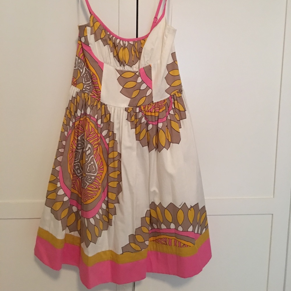 Trina Turk Pink and White Party Dress